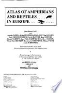 Atlas of Amphibians and Reptiles in Europe