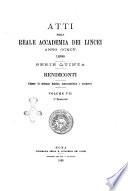 Atti della Reale Accademia dei Lincei. Rendiconti, classe di scienze fisiche, matematiche e naturali