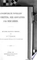 Ausgewählte novellen Sacchettis,Ser Giovannis und Sercambis