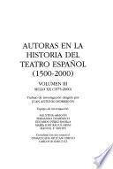 Autoras en la historia del teatro español, 1500-1994: Siglo XX (1975-2000)