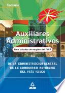Auxiliares administrativos de la Comunidad Autónoma del País Vasco
