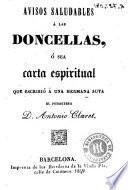 Avisos saludables a las doncellas , ó sea, Carta espiritual