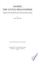 Azorín, the Little Philosopher