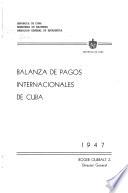 Balanza de pagos internacionales de Cuba