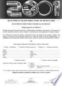 BANCOMEXT Trade Directory of Mexico