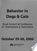 Behavior in Dogs & Cats