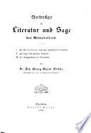 Beiträge zur Literatur und Sage des Mittelalters. I. Die Mirabilia Romae, nach einer Handschrift des Vatican. II. Zur Sage vom Zauberer Virgilius. III. Zur Naturgeschichte des Mittelalters
