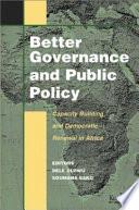 Better Governance and Public Policy