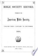 Bible Society Record