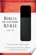 Biblia de Estudio Ryrie Ampliada: Duo-Tono Negor Con Índice