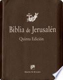 Biblia de Jerusalén 5a Edición: Con Funda Y Cierre de Cremallera