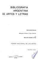 Bibliografía argentina de artes y letras