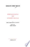 Bibliografía de Andrés Bello