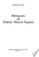 Bibliografía de folklore musical español