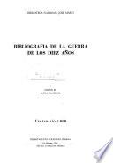 Bibliografía de la guerra de los Diez Años