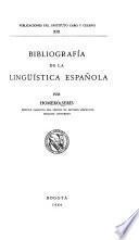 Bibliografía de la lingüística española