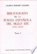 Bibliografía de la poesía española del siglo XIX (1801-1850)