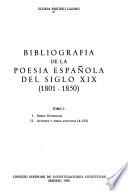 Bibliografía de la poesía española del siglo XIX (1801-1850): Obras generales. Autores y obras anónimas (A-Ch)