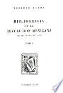 Bibliografia de la Revolucion Mexicana