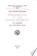 Bibliografía de y sobre Germán Arciniegas