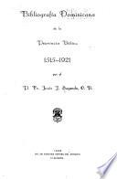 Bibliografía dominicana de la provincia Bética, 1515-1921