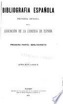 Bibliografia española ...