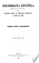 Bibliografia española ...