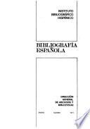 Bibliografía española