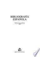 Bibliografía española