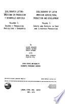 Bibliografía Latino-americana en Producción Y Desarrollo Agricola