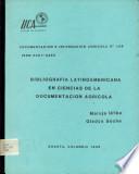 Bibliografia Latinoamericana en Ciencias de la Documentacion Agricola