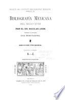 Bibliografía mexicana del siglo XVIII