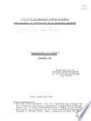 Bibliografía preliminar referente al Plan Nacional de Integración de la Población Aborigen