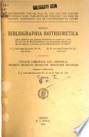 Bibliographia biotheoretica