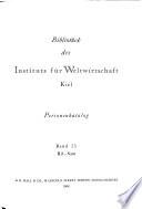 Bibliographical and biographical catalog of persons