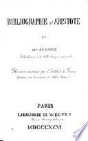 Bibliographie d'Aristote