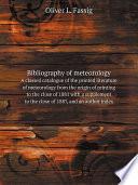 Bibliography of meteorology
