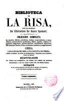 Biblioteca de la Risa, por una sociedad de literatos de buen humor