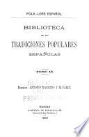 Biblioteca de las tradiciones populares españolas