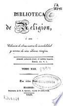 Biblioteca de religión: (1829. 410, [1] p.)