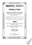 Biblioteca italiana dei predicatori ossia emporis di materie concionabili. Opera compilata da Cristiano Carli