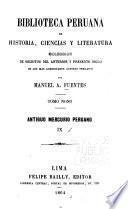 Biblioteca peruana de historia, ciencias y literatura