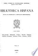 Bibliotheca Hispana; Revista de Información y Orientación Bibliográficas. Sección 1
