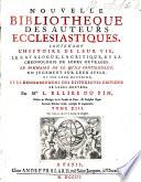 Bibliotheque des auteurs ecclesiastiques du dix-huitieme siecle. Premiere partie, etc. (Republished.)