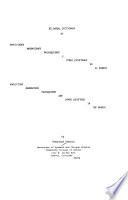Bilingual Dictionary of Anglicismos, Barbarismos, Pachuquismos Y Otras Locuciones en El Barrio