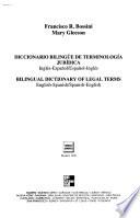 Bilingual dictionary of legal terms