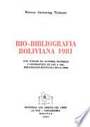 Bio-bibliografía boliviana