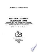 Bio-bibliografía boliviana