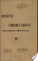Bioenergética y termoquímica alimenticia