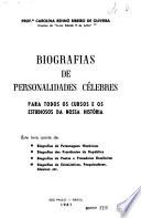 Biografias de personalidades célebres